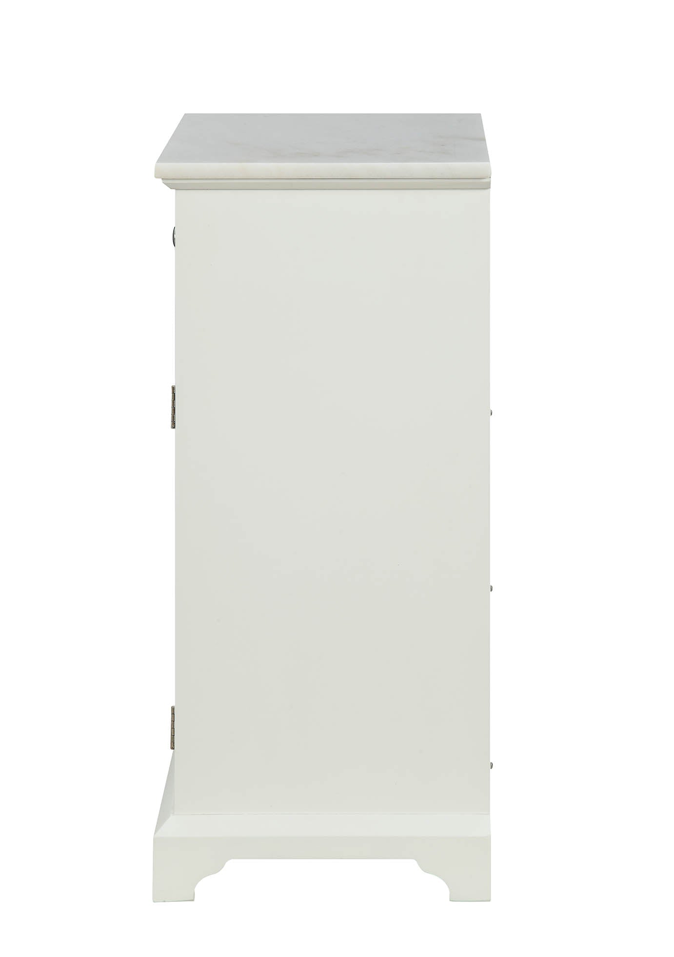 16" X 13" X 30" White Mdf Cabinet