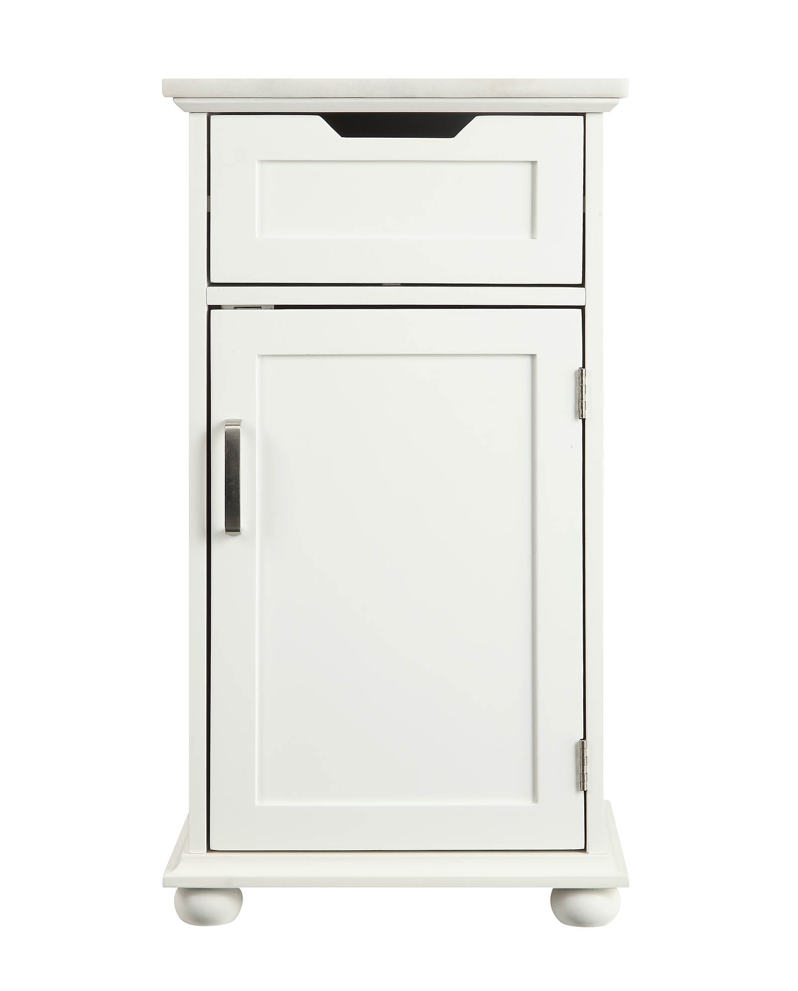 16" X 13" X 30" White Alluring Cabinet