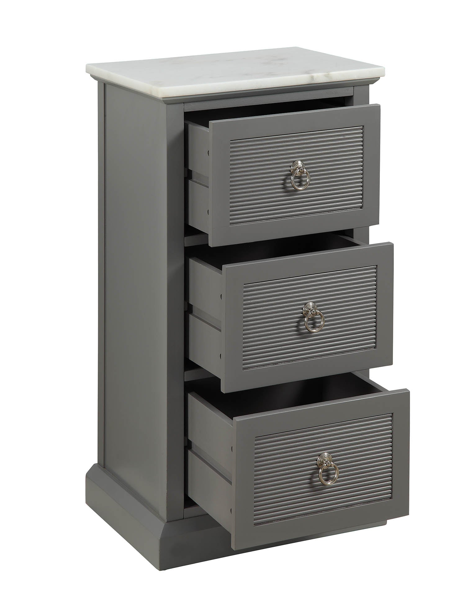 16" X 13" X 30" Grey Mdf Cabinet