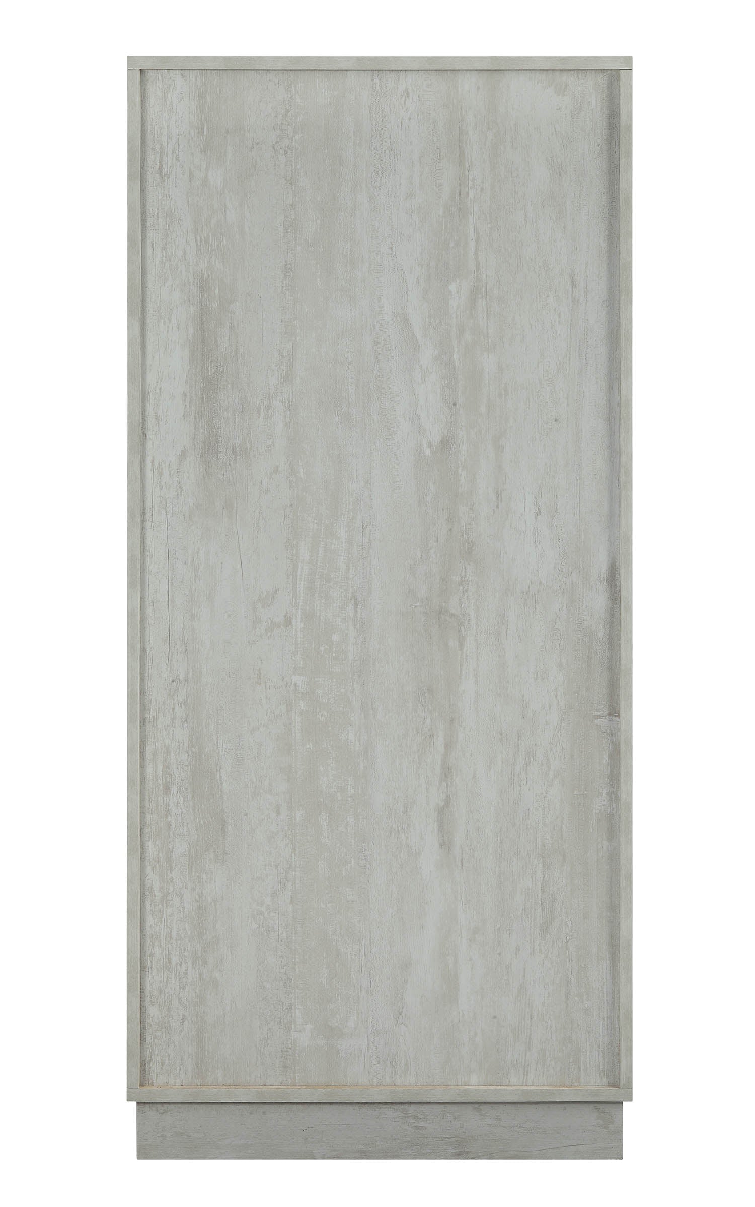 24" X 20" X 52" Antique White Mdf Wine Cabinet