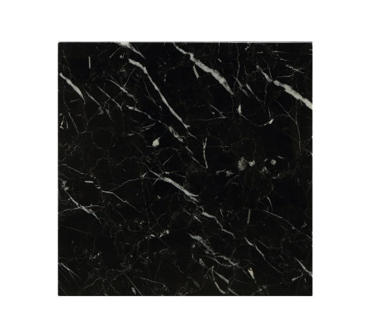 22" X 22" X 21" Marble And Gold End Table