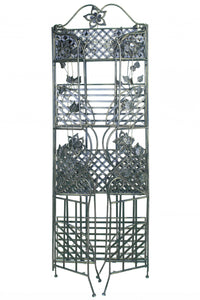 25" X 5" X 68" Blackened Brass Steel Blackened Brass Bakers Rack with  Shelves