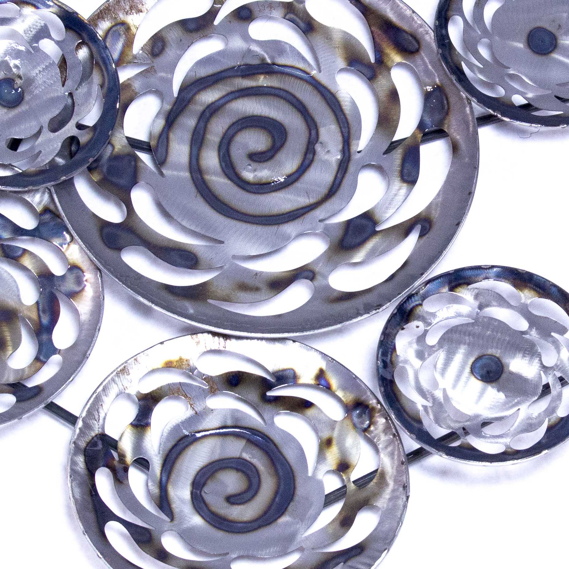 30" X 5" X 58" Metallic Multi Color Metal Metal Lace Wall Art  Metallic Multi Color