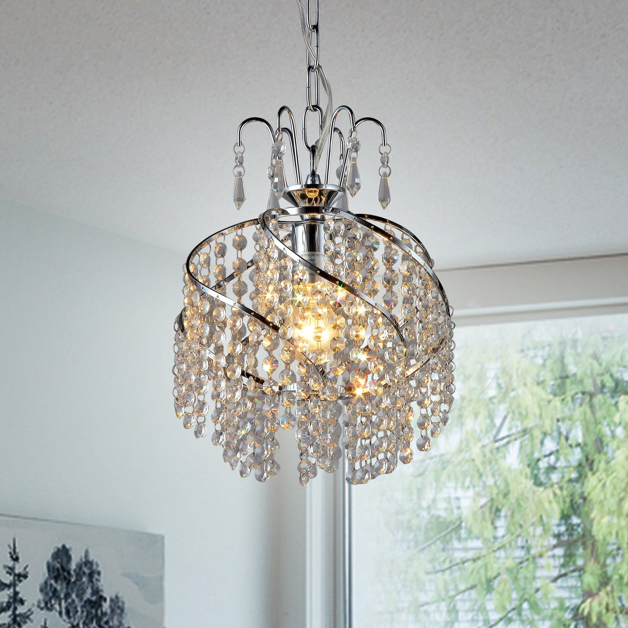 Spring 10-inch Crystal Chandelier