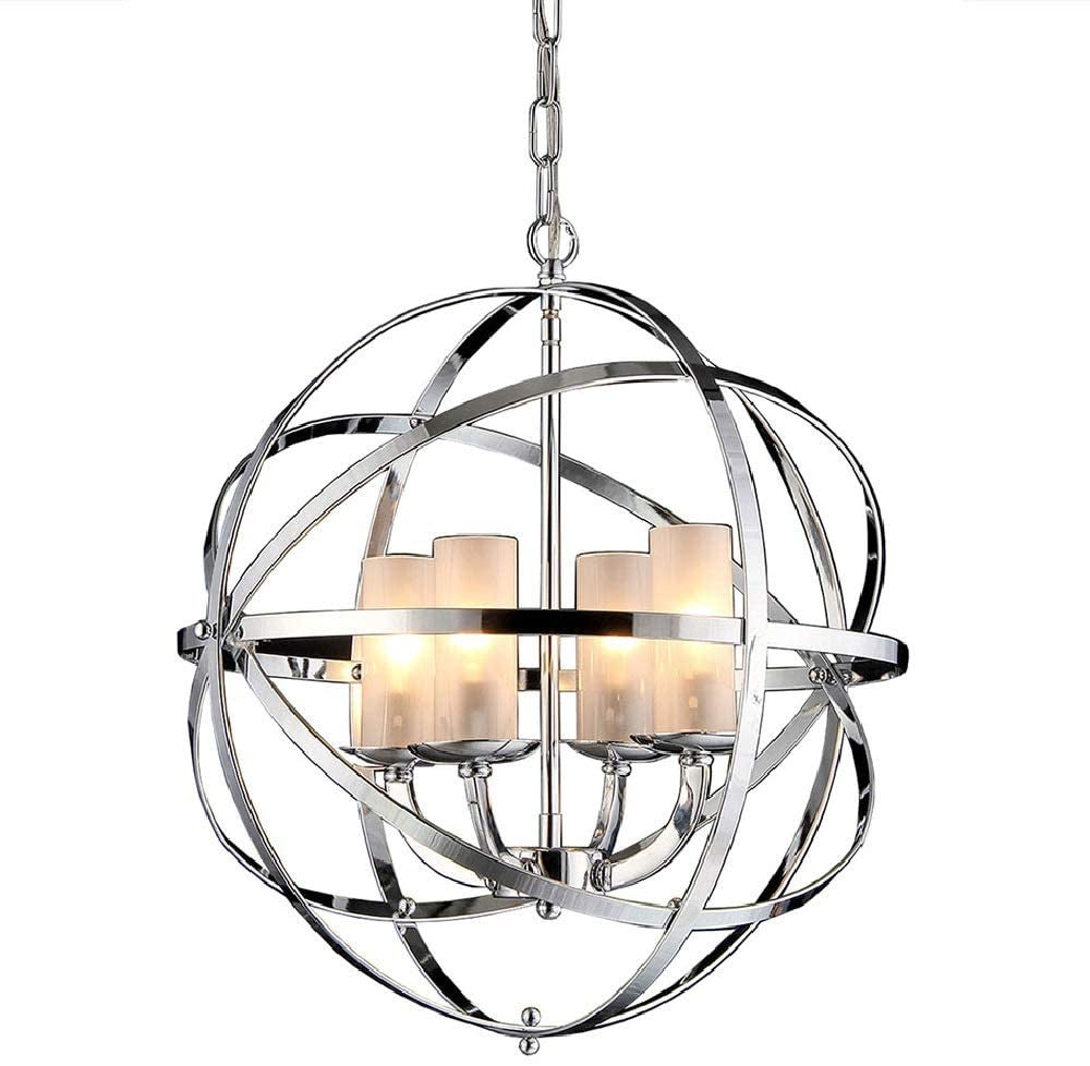 Qadira 4-light Chrome 18-inch Chandelier