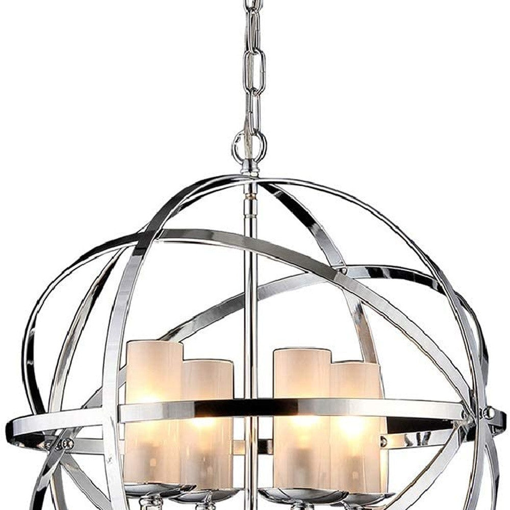Qadira 4-light Chrome 18-inch Chandelier
