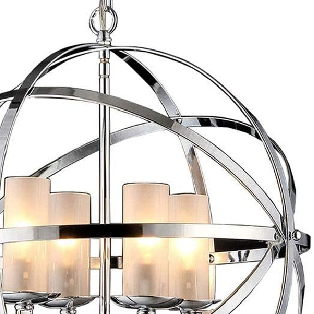Qadira 4-light Chrome 18-inch Chandelier