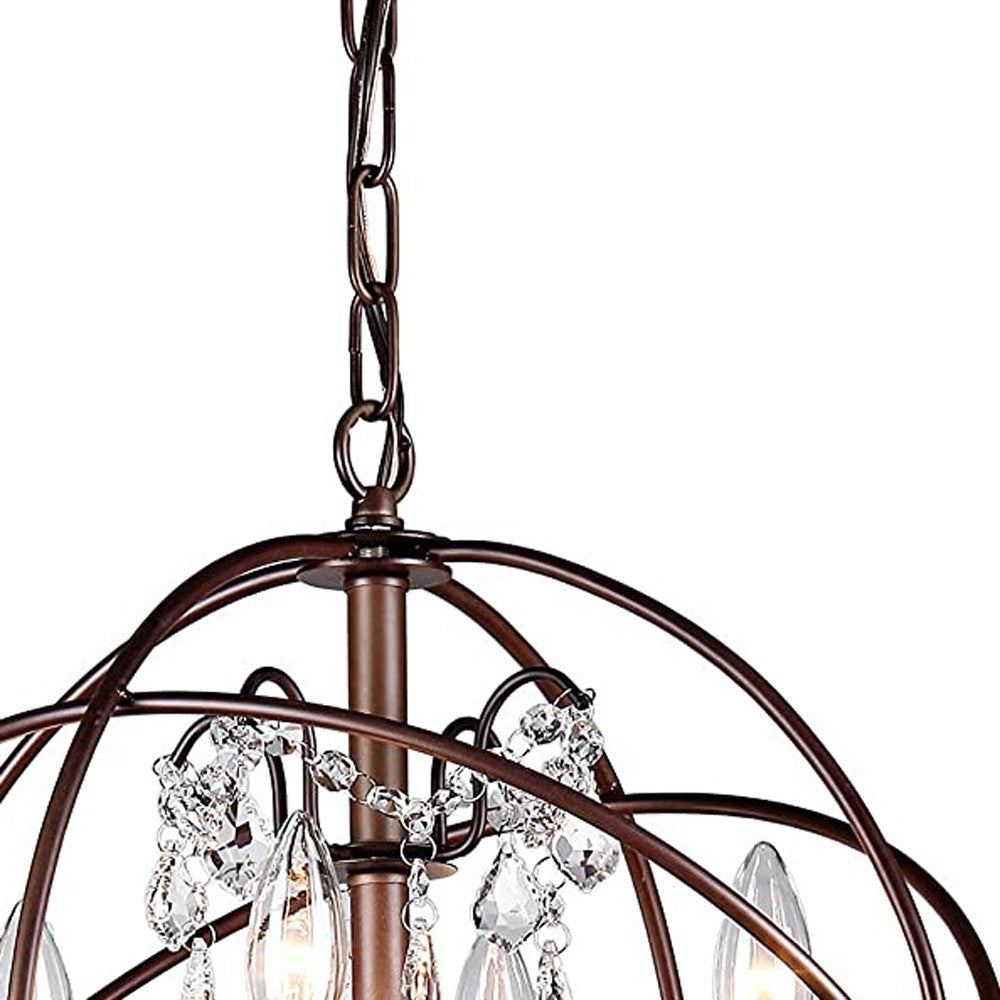 Edwards Antique Bronze 32-inch Chandelier