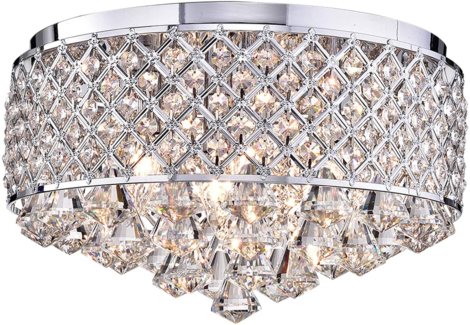 Encantadia Crystal 15-inch Chrome-finish Chandelier