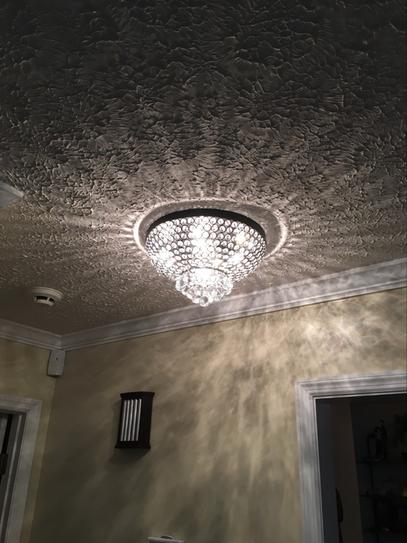 Drimil Antique Bronze Crystal Ceiling Lamp