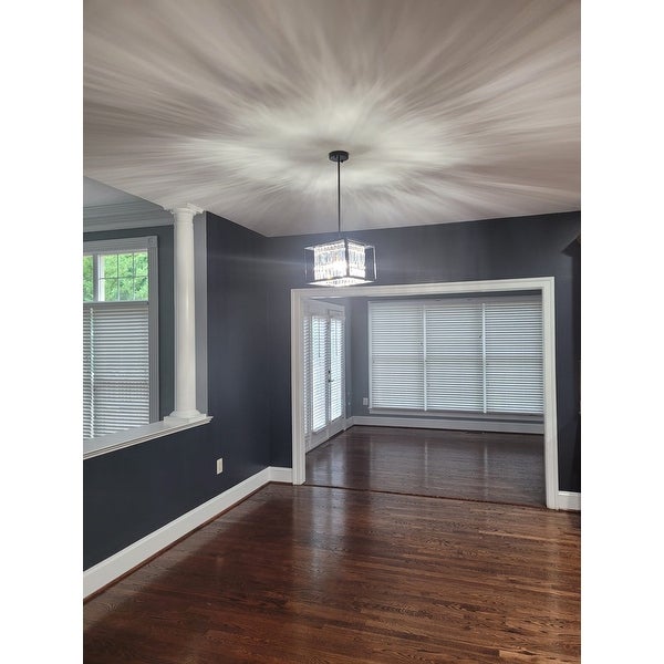 Ketalin Black Crystal Square Pendant