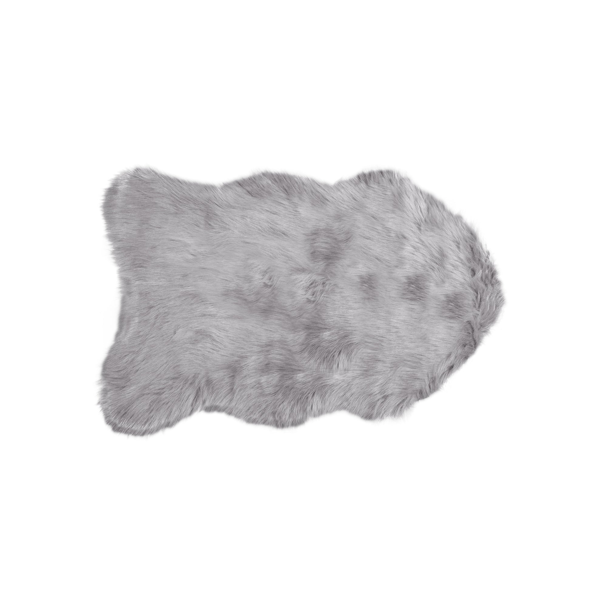 24" x 36" x 1.5" Sage Grey, Faux Sheepskin - Rug