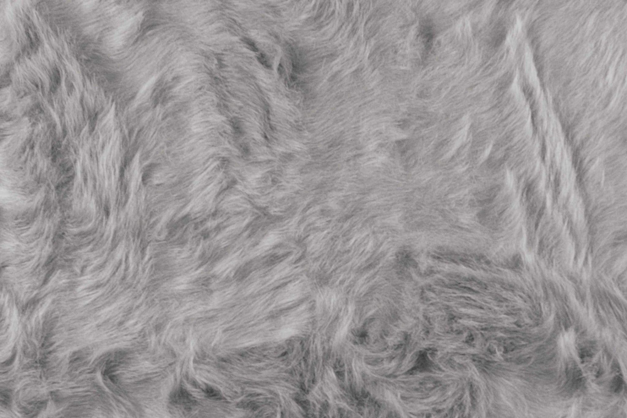 24" x 36" x 1.5" Sage Grey, Faux Sheepskin - Rug