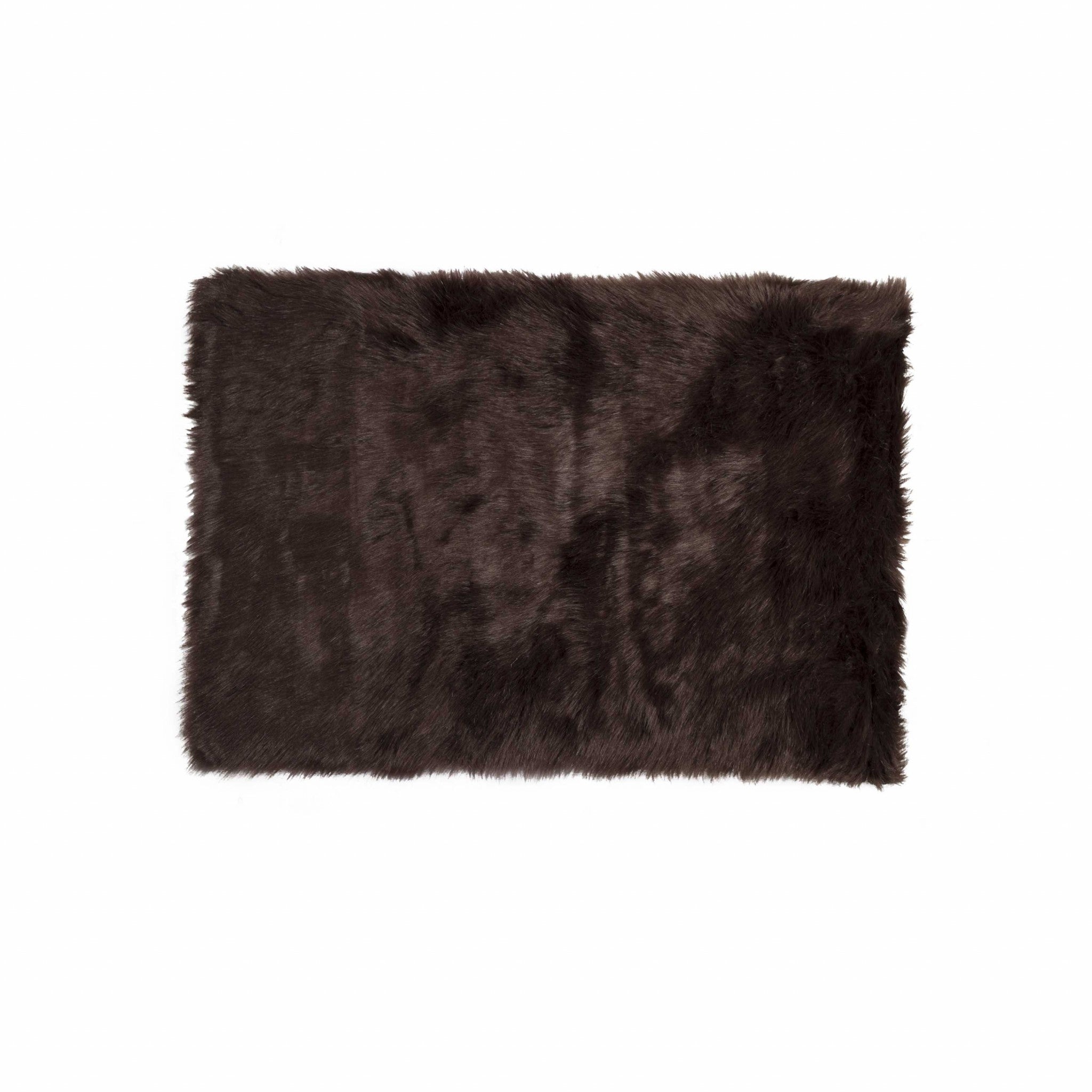 36" x 60" Chocolate, Sheepskin - Rug/Throw