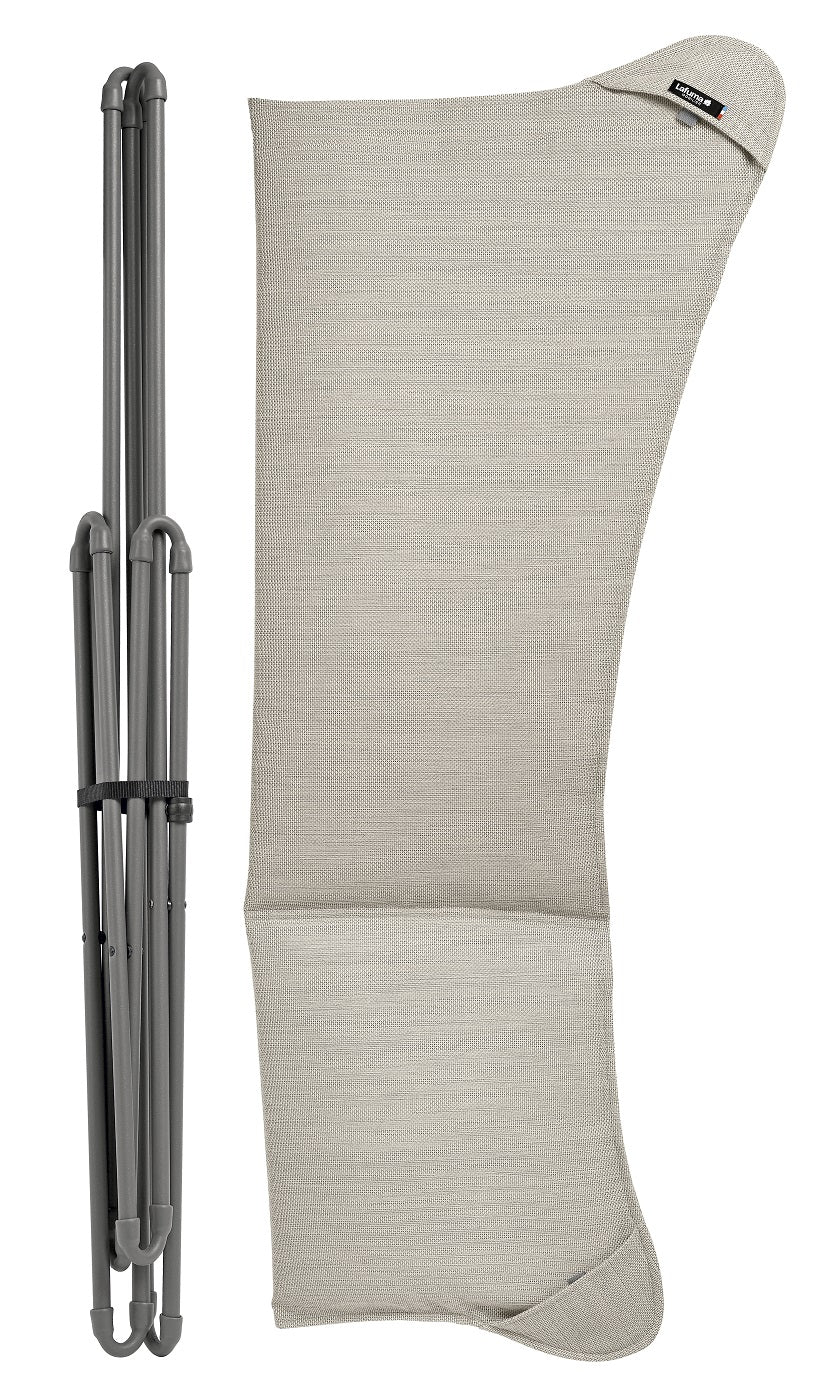 Lounge Chair - Titane Steel Frame - Latte Hedona Fabric