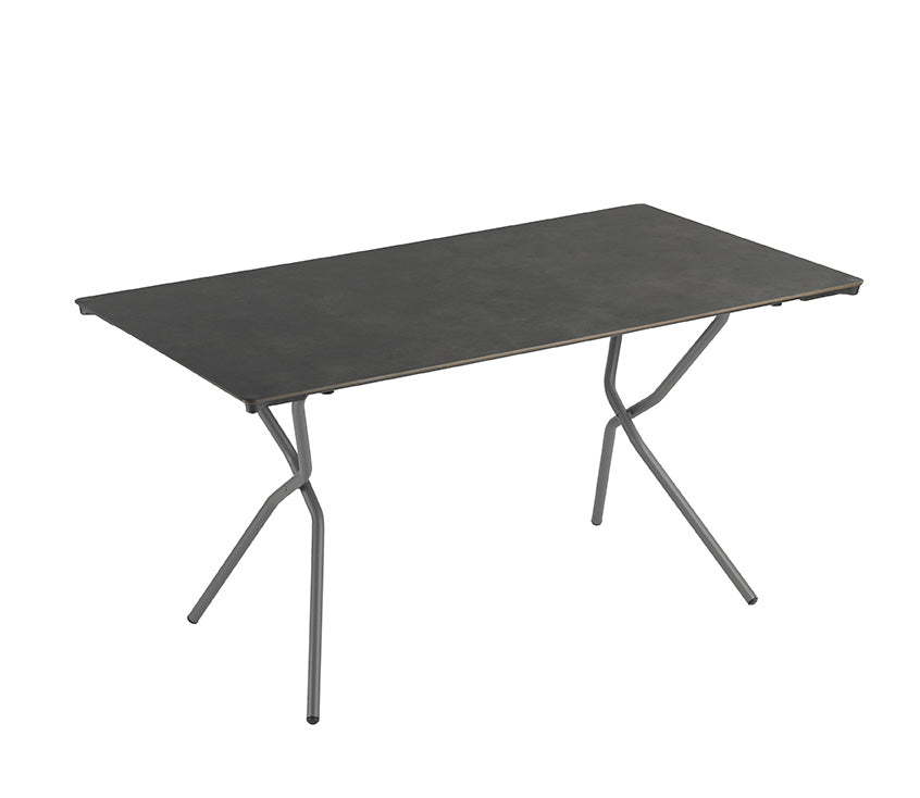 Big Folding Table 54.7" X 31.1"  Titane Finish Table Top