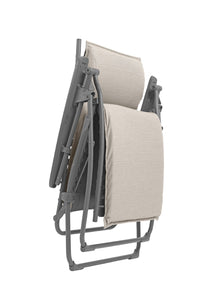 Zero Gravity Recliner - Titane Steel Frame - Latte Hedona Fabric