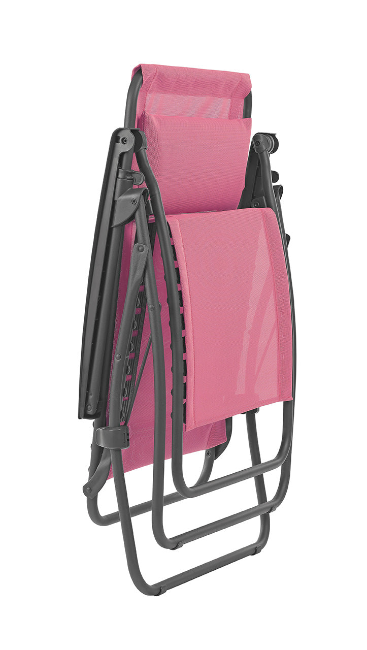 Zero Gravity Recliner - Basalt Steel Frame - Begonia Fabric
