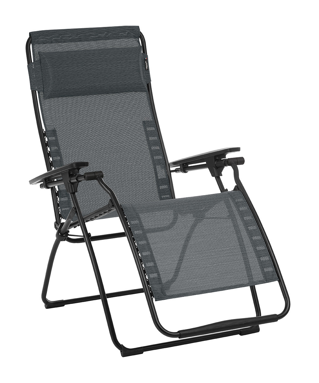Zero Gravity Recliner - Black Steel Frame - Obsidian Duo Fabric