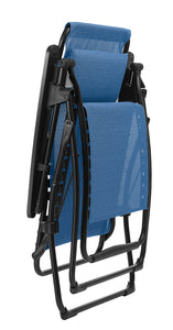 Zero Gravity Recliner - Black Steel Frame - Outremer Duo Fabric