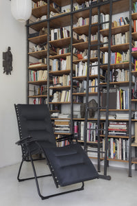 Zero Gravity Recliner - Black Steel Frame - Acier Duo Fabric