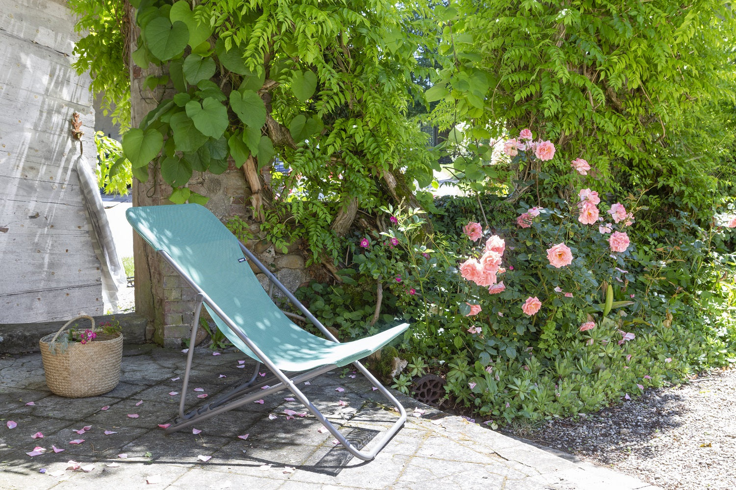 Folding Sling Chair - Set of 2 - Basalt Steel Frame - Lac Fabric