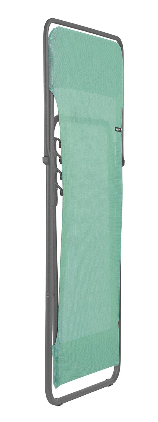 Folding Sling Chair - Set of 2 - Basalt Steel Frame - Menthol Fabric