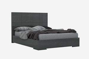 63" X 84" X 48" Gray Queen Bed