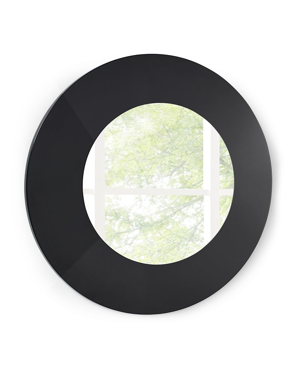 Mirror In High Gloss Black Lacquer