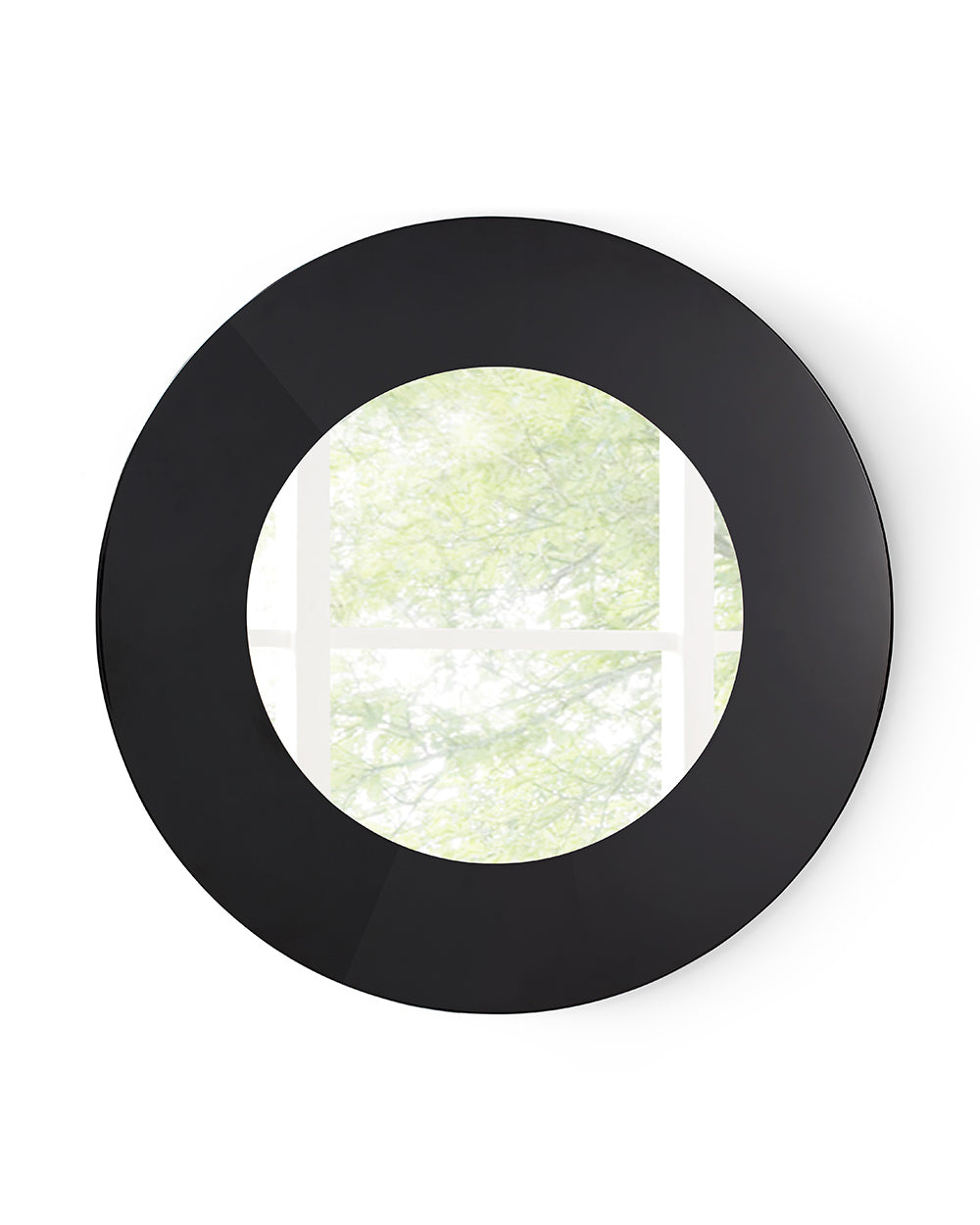 Mirror In High Gloss Black Lacquer