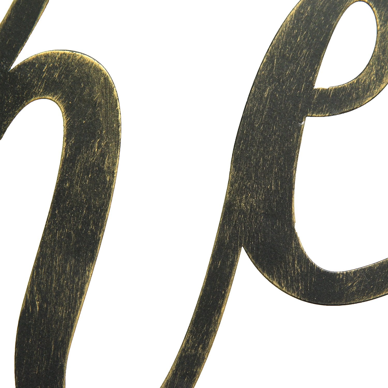 Black "Gather" Metal Script Wall Decor