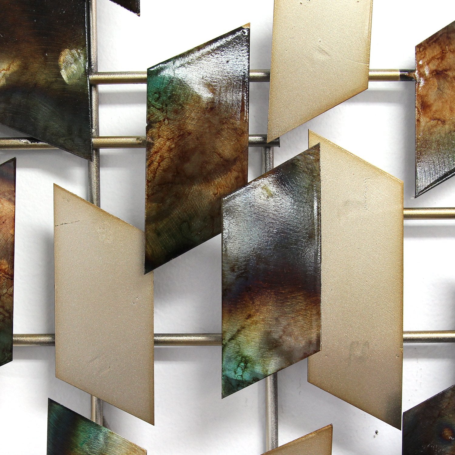 35.5" X 2" X 23.5" Multi-color Modern Mosaic Wall Decor