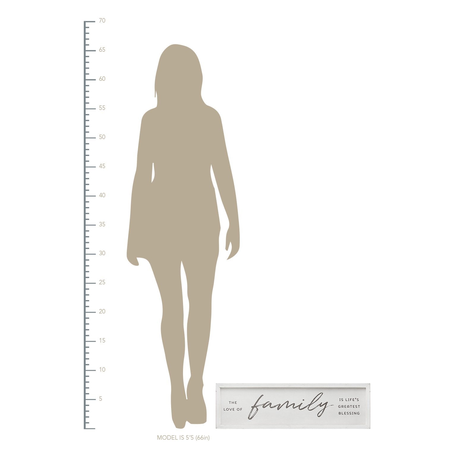 White and Black "Family Is Life's Greatest Blessings" Wall Decor