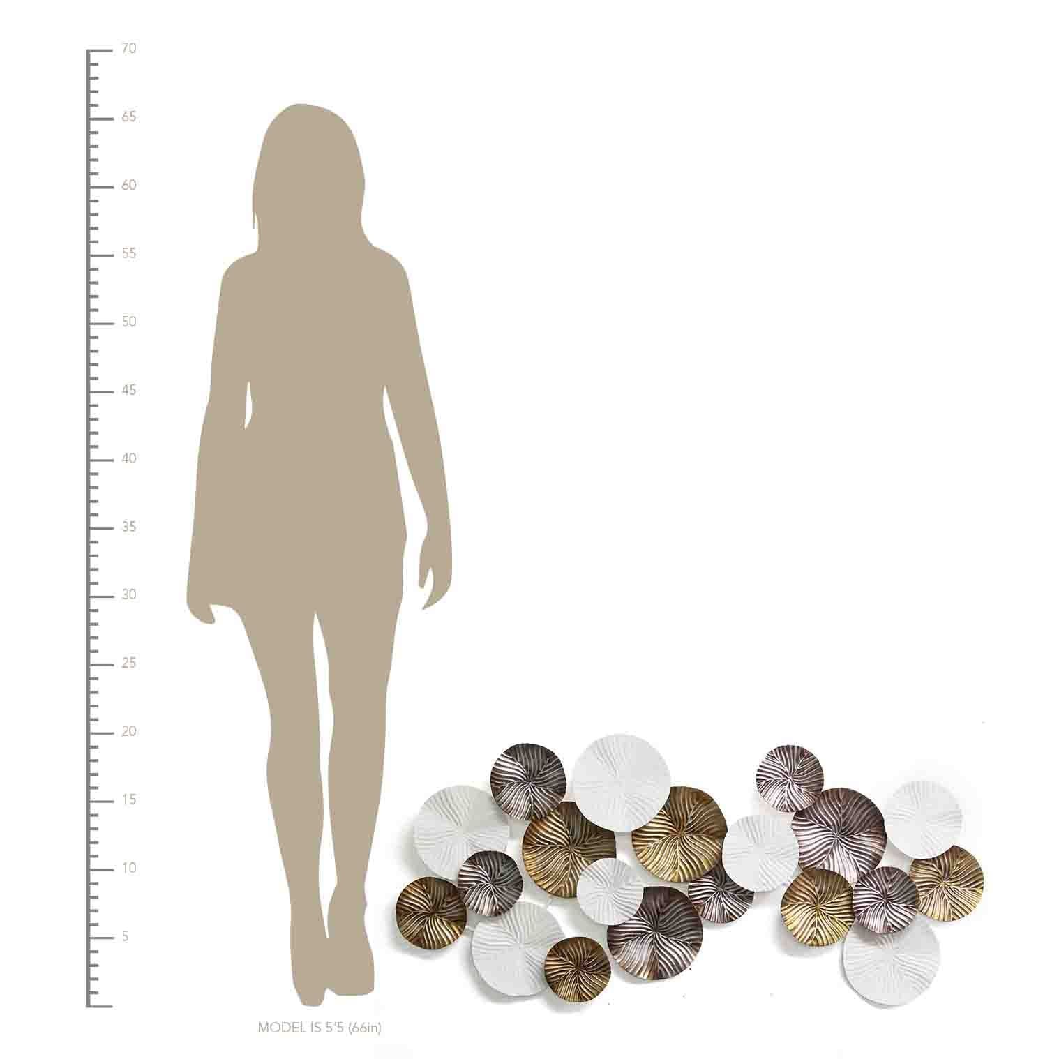 Tri-Color Modern Metal Wall Decor