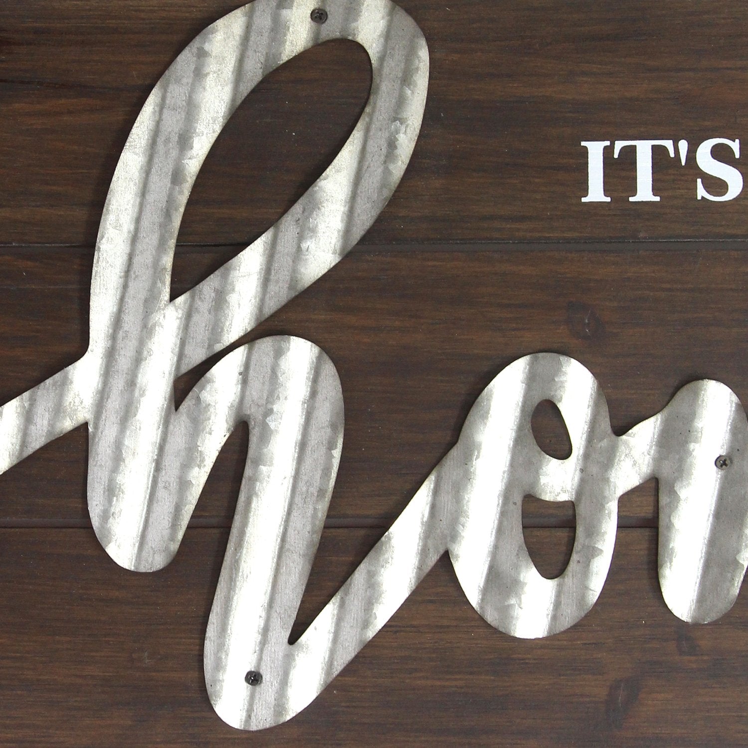 "It's Good To Be Home" Wood and Metal Wall Decor