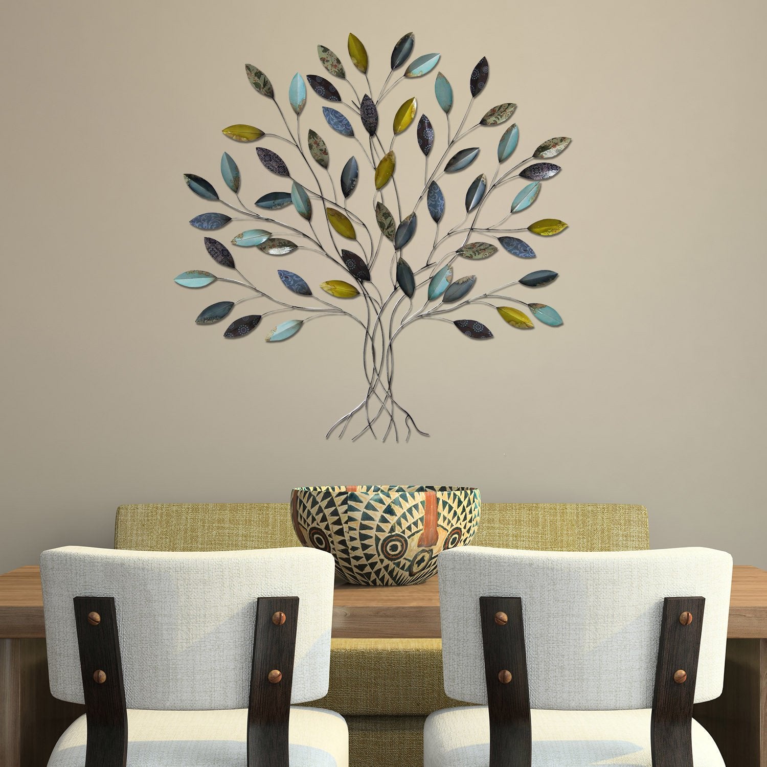 Whimsical Metal Tree Wall Decor