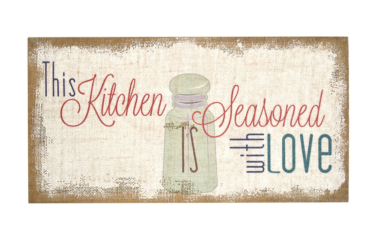 Seasoned With Love Burlap Wall Decor