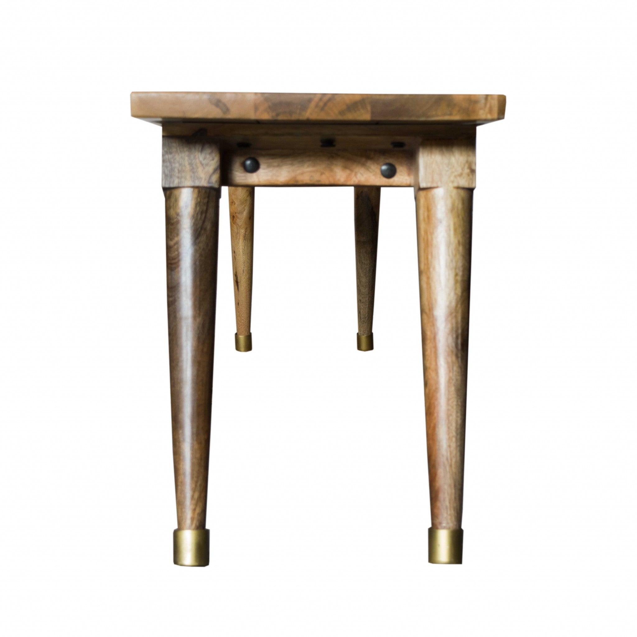 70" X 14" X 18" Honey Wood Large Dining Bench