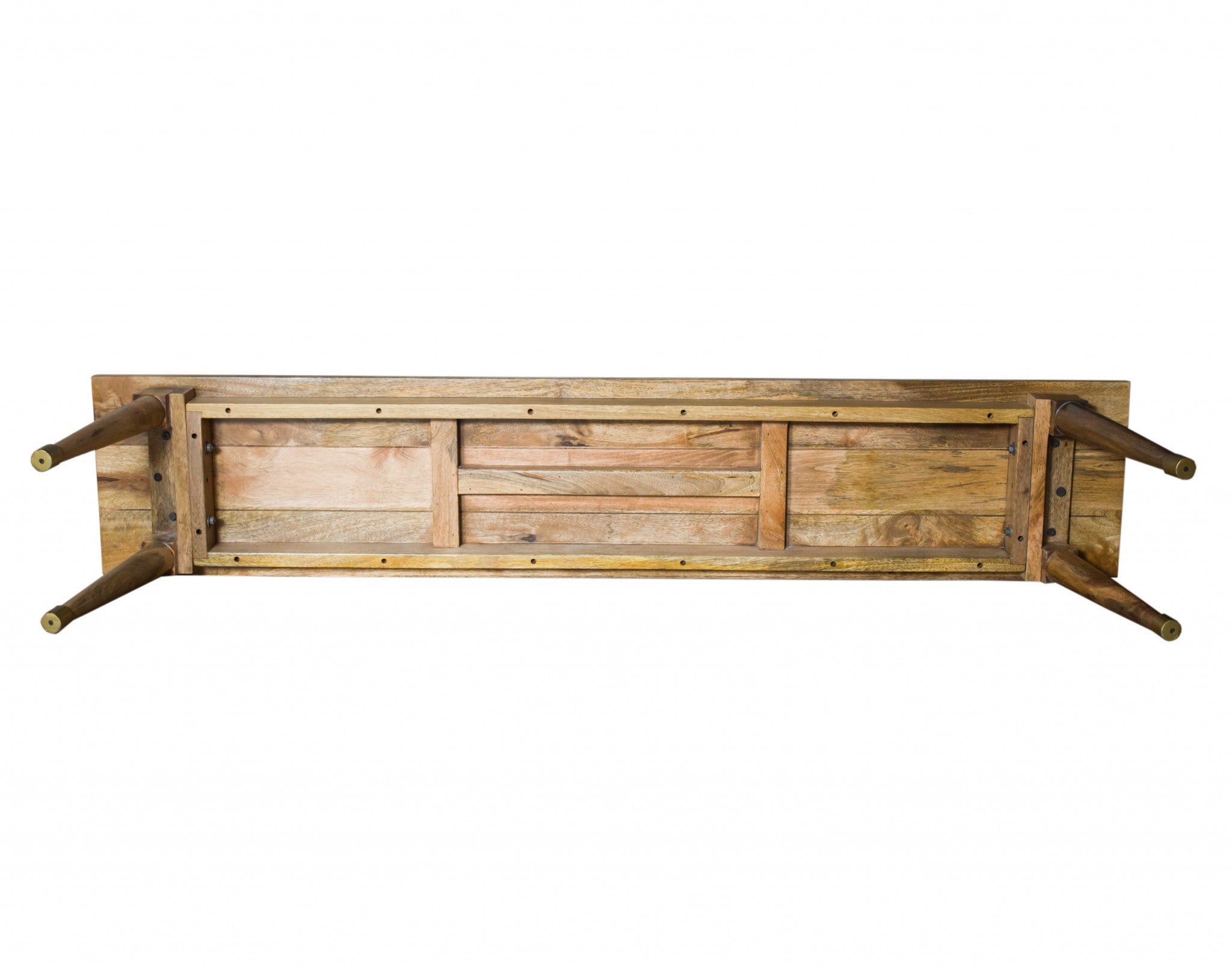 70" X 14" X 18" Honey Wood Large Dining Bench