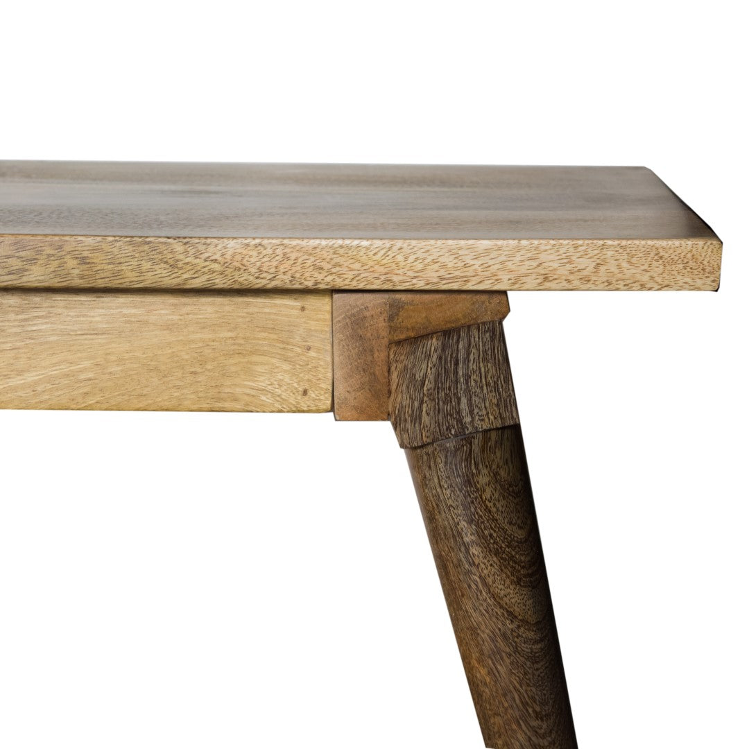 70" X 14" X 18" Honey Wood Large Dining Bench