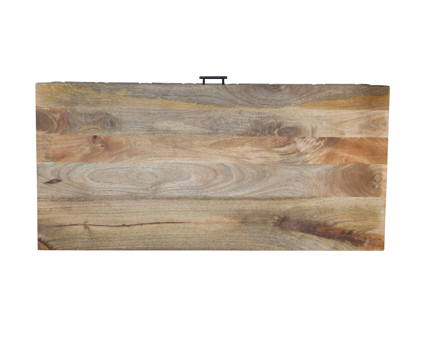 Distressed Mango Wood Coffee Table With Storage