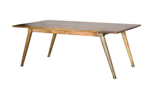 38" X 72" X 30" Honey Wood Dining Table Large