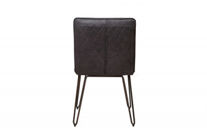 24" X 20" X 33" Grey Foam Metal Fabric Plywood Chair