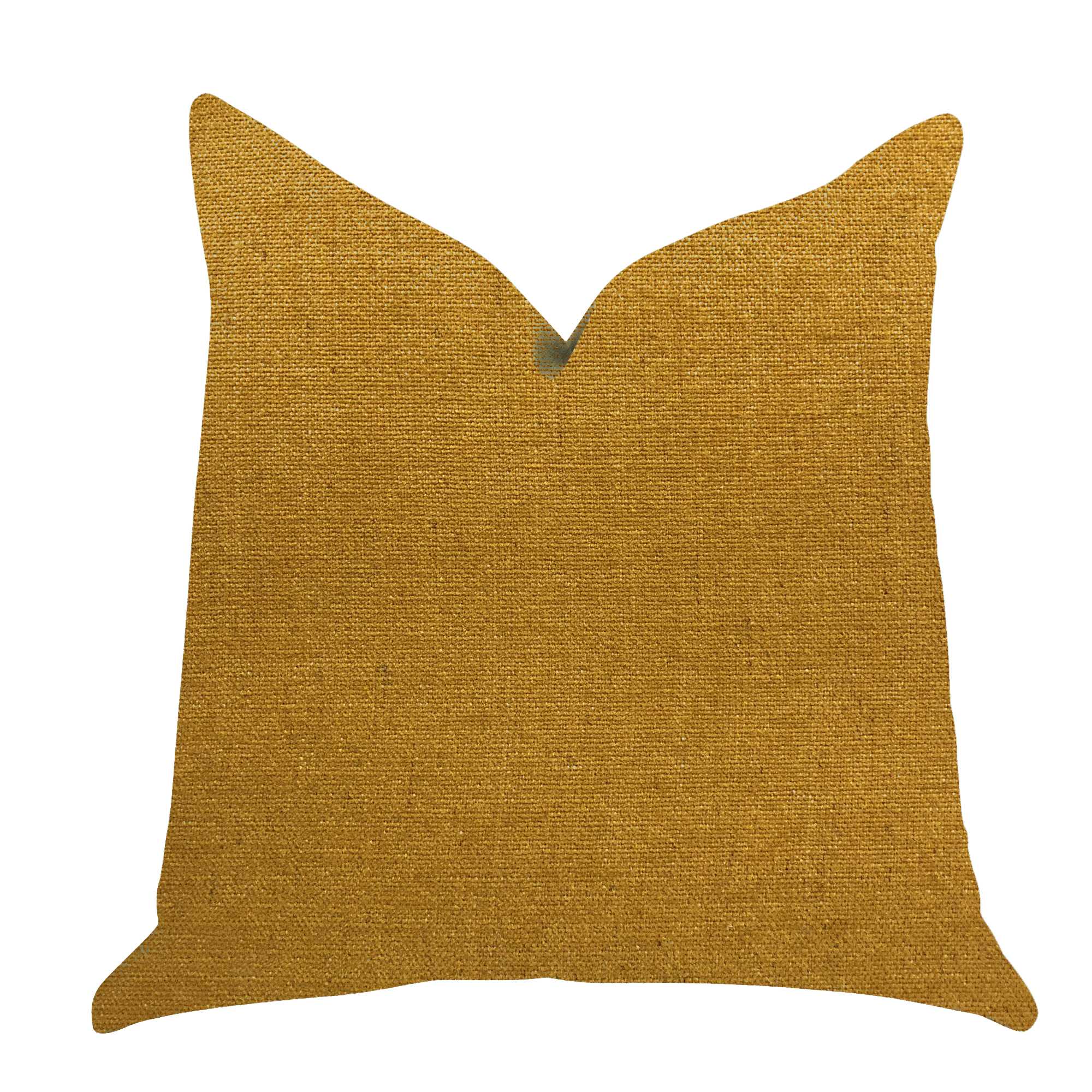 Luxury Throw Pillow in Gold   Double sided  20" x 20"
