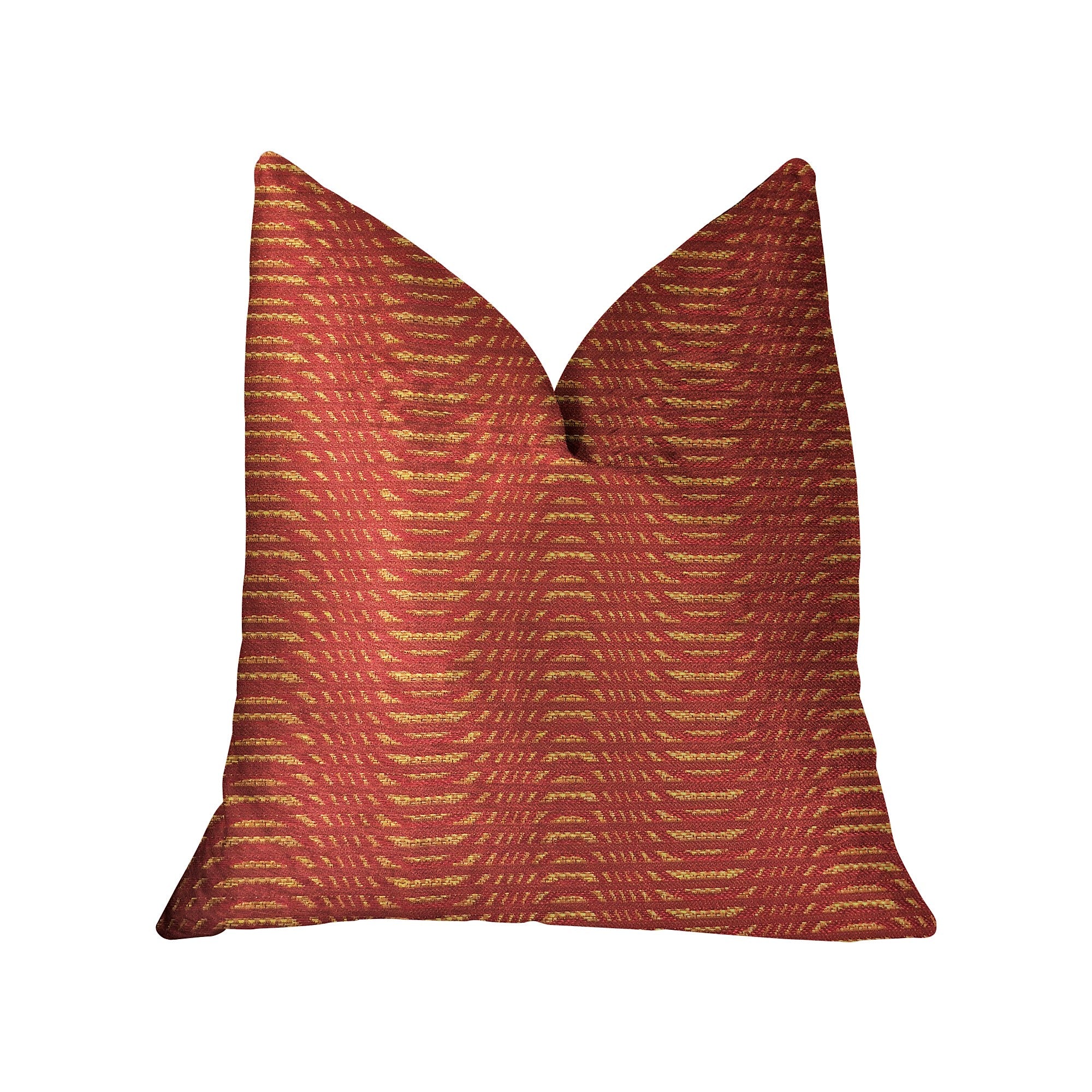 Red Luxury Throw Pillow  Double sided  12" x 20"