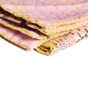 50" x 70" Multicolored, Superb, Kantha - Throw