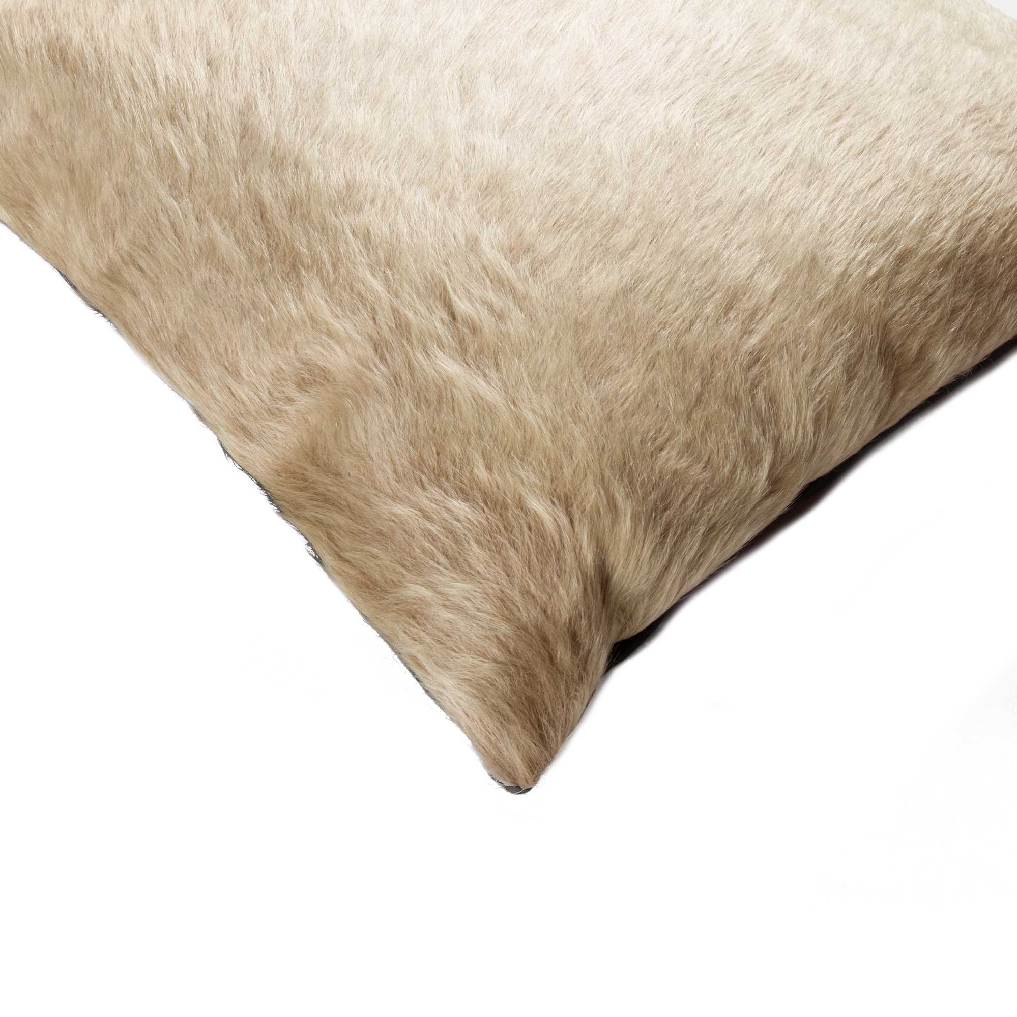 18" x 18" x 5" Natural, Torino Cowhide - Pillow