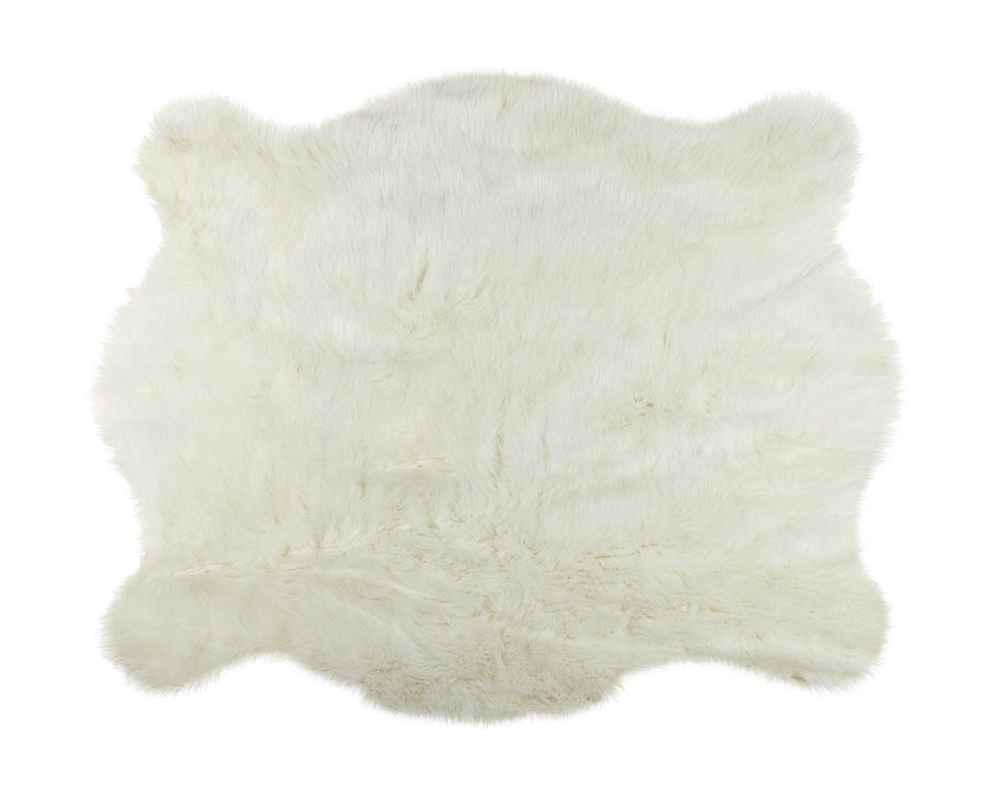 51" x 60" Polar Bear Faux Hide - Area Rug