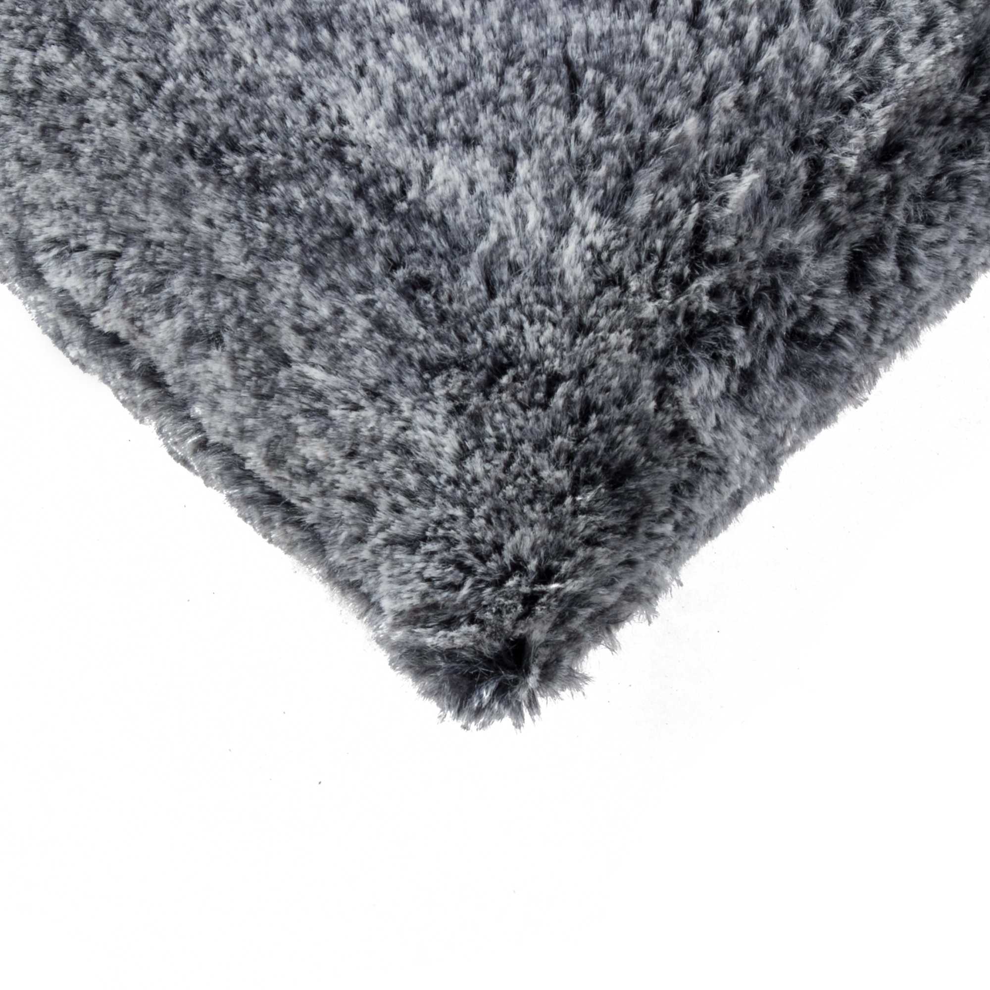 12" x 20" x 5" Modern Gray Mix Belton Faux Fur - Pillow