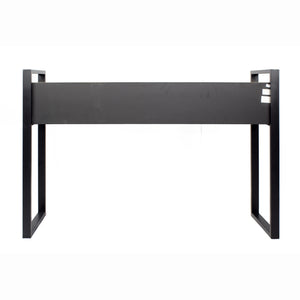 47.5" X 14.75" X 31.5" Brown Metal Wood MDF Console Table with Drawers